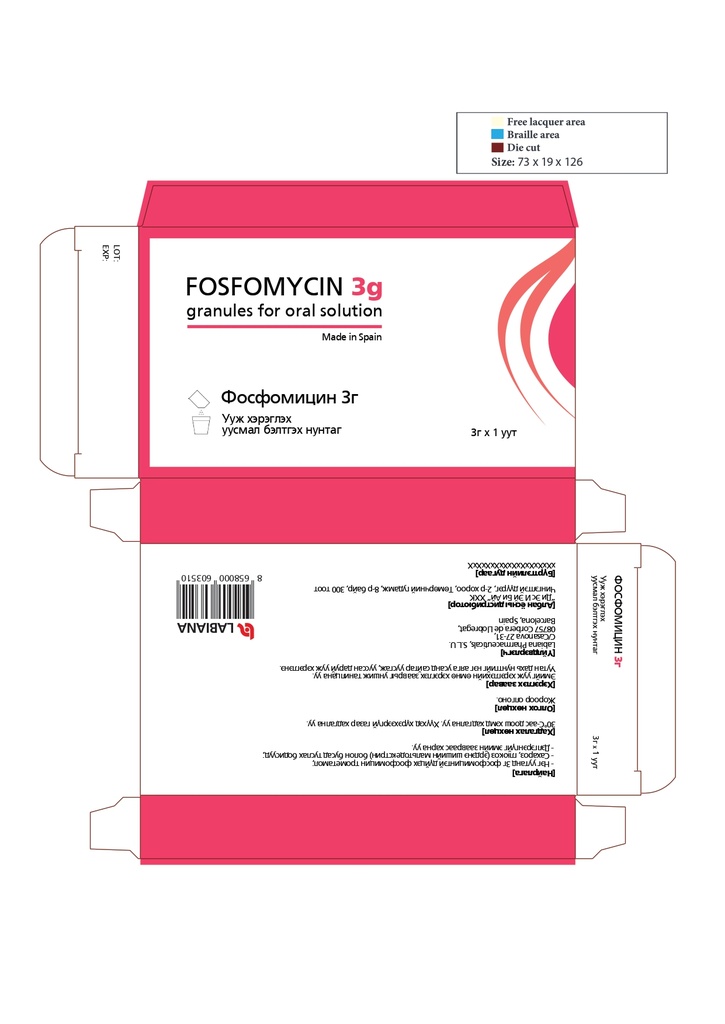 Fosfomycin 3g (granules for oral solution in 1 sachet) - Фосфомицин 3г