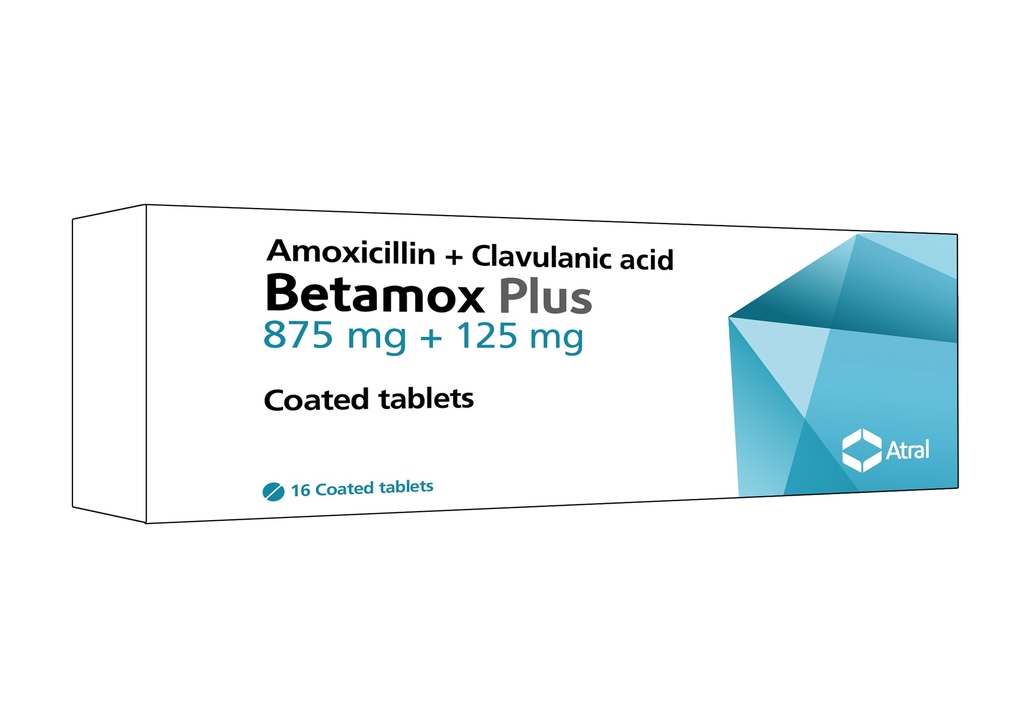 Бетамокс (Амоксициллин + Клавуланы хүчил) 1000мг №16 - DSEABI