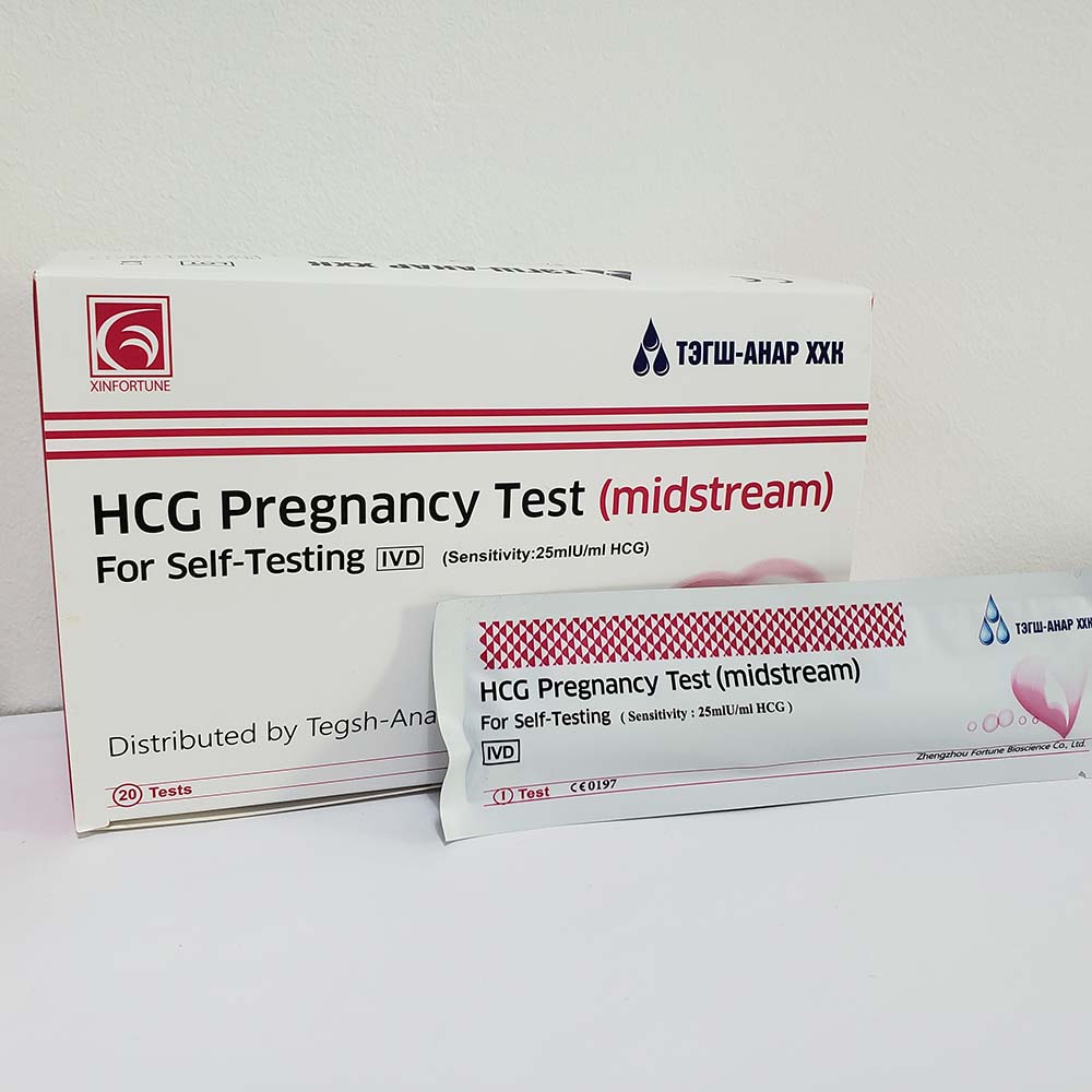 Тест HCG (Midstream) №1 - Тэгш-Анар